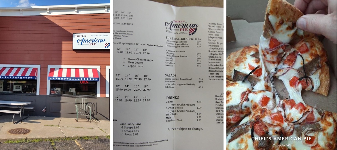 American Pie Pizzeria Menu